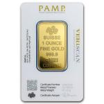 1 oz PAMP Suisse Lady Fortuna Gold Bar