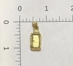 Pamp Suisse Fortuna 1g Gold Bar Pendant