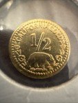 1854 Indian Head Gold Half Dollar Coin