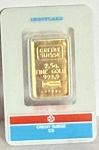 Credit Suisse 2.5g Gold Ingot Card .9999