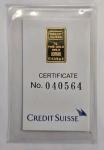 Credit Suisse 1 Gram Gold Bar - Statue of Liberty