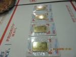 Four 1 oz Gold Bars from Credit Suisse