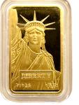 1985 Statue of Liberty 10g .9999 Gold Bar