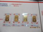 Four 1 oz Gold Bars from Credit Suisse