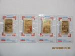 Four 1 oz Gold Bars from Credit Suisse