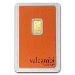 Valcambi 1 Gram Gold Bar in Assay