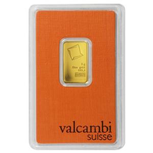 5 Gram Valcambi .9999 Fine Gold Bar