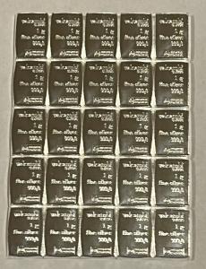 Valcambi Suisse 25x 1g Silver Bullion Bars