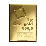 Valcambi Suisse 1g Gold CombiBar™ .9999 Fine Gold