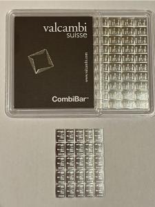 25 Valcambi Suisse 1-Gram Silver Bars .999 Fine