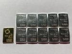 Valcambi Swiss 1g Gold & 10x1g Silver Bars