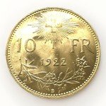 1922 Switzerland 10 Francs Gold Coin - Bern Mint