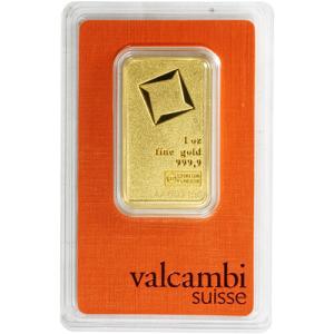 Valcambi 1 oz Gold Bar Matte Finish .9999 Fine