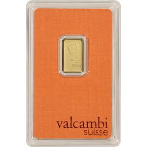 Valcambi Suisse 2.5g Gold Bar - 999.9 Fine