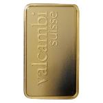 1 oz Gold Valcambi Suisse Fine Bar with Assay