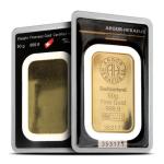 50 Gram Argor Heraeus Gold Bar with Assay