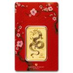 Perth Mint 1 oz Gold Lunar Dragon Bar