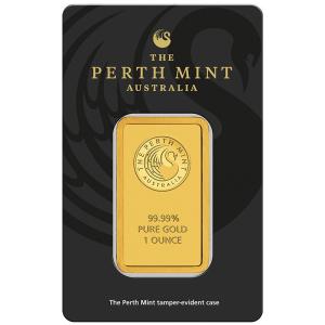 Perth Mint 1 oz Gold Bar with Assay