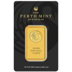 Perth Mint 1 oz Gold Bar with Assay