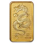 Perth Mint 1 oz Gold Lunar Dragon Bar