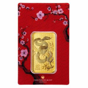 Perth Mint 1 oz Gold Bar - Lunar Snake