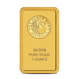 Perth Mint 1 oz Gold Bar .9999 Fine