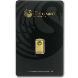 1 Gram Perth Mint Gold Bar with Assay