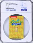 2025 SpongeBob SquarePants 1g .9999 Gold Bar