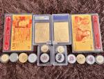 6 Royal Set 24K Gold & 999 Silver Coins