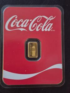 1/2 Gram Gold Bar - Canadian & Coca-Cola Design