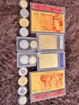 6 Royal Set 24K Gold & 999 Silver Coins