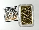 Vintage Johnson Matthey 10g .9999 Fine Gold Bar
