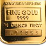 1/2 oz Johnson Matthey Gold Bar - Cortez Mines