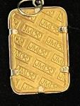 Johnson Matthey 2.5g Gold Bar Pendant