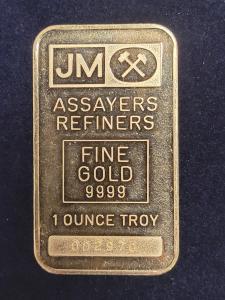 Rare 1 oz Gold Bar - Johnson Matthey
