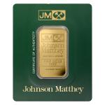 1 oz Johnson Matthey Gold Bar with Assay Card