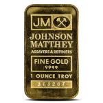 1 oz Johnson Matthey Gold Bar - Varied Design