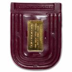 Engelhard 1/2 oz Gold Bar - Frosted Reverse