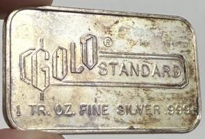 Engelhard 1 oz .999 Vintage Gold Bar