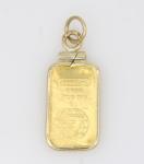 Engelhard 1g Fine Gold Bar in 14k Pendant