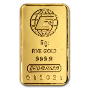 Engelhard 5 Gram Gold Bar
