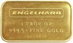 Vintage 1 oz Engelhard Gold Bar 999.5 Fine