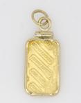 Engelhard 1g Fine Gold Bar in 14k Pendant