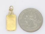 Engelhard 1g Fine Gold Bar in 14k Pendant