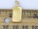 Engelhard 1g Fine Gold Bar in 14k Pendant