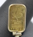 Engelhard 1g Fine Gold Bar in 14k Pendant