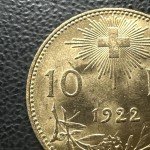1922 Switzerland 10 Francs Helvetia Gold Coin