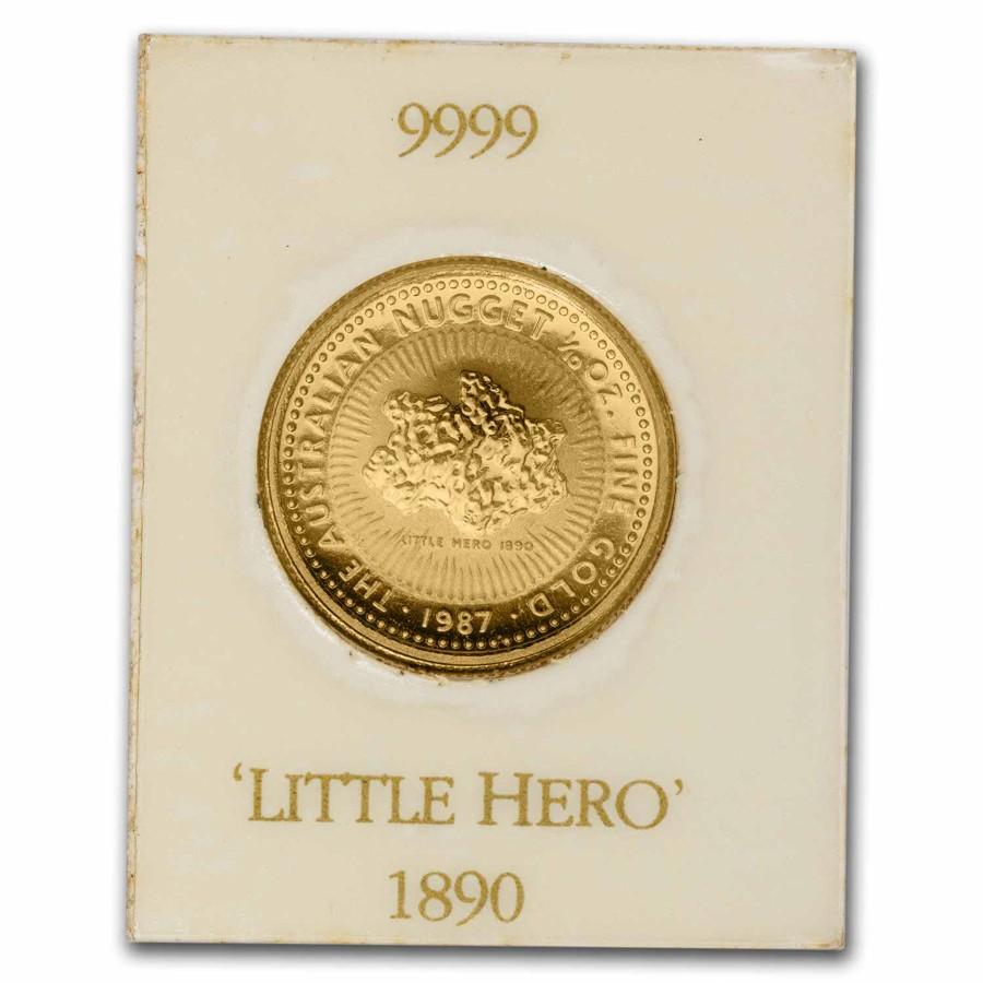 1987 Australia 1/10 oz Gold Kangaroo Coin