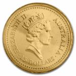 1987 Australia 1/10 oz Gold Kangaroo Coin