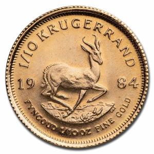 1984 South Africa 1/10 oz Gold Krugerrand
